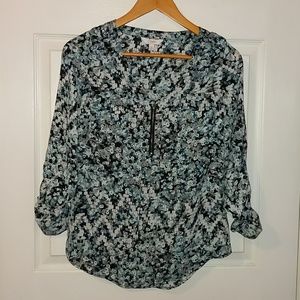 Floral print blouse